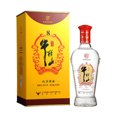39度百年牛栏山白酒特曲8年500ml/瓶