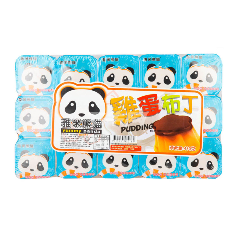 雅米熊猫 鸡蛋味果冻 480g\/盒(台湾地区进口)
