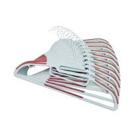 耀点100 凹槽纳米浸塑衣架 二十只装 颜色随机