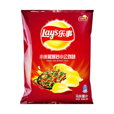 乐事 小米椒爆炒小公鸡味薯片 75g/袋