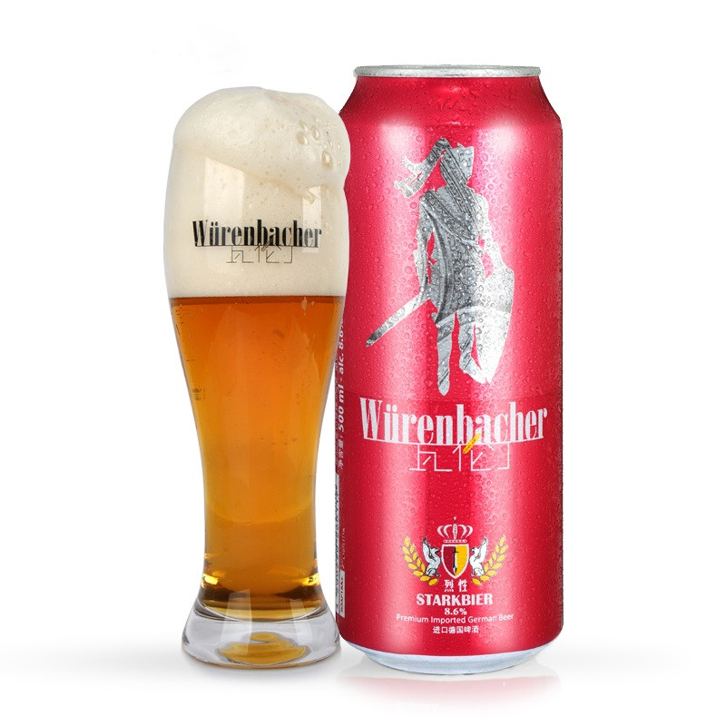 德国进口 瓦伦丁/ wurenbacher 烈性啤酒 500ml/罐