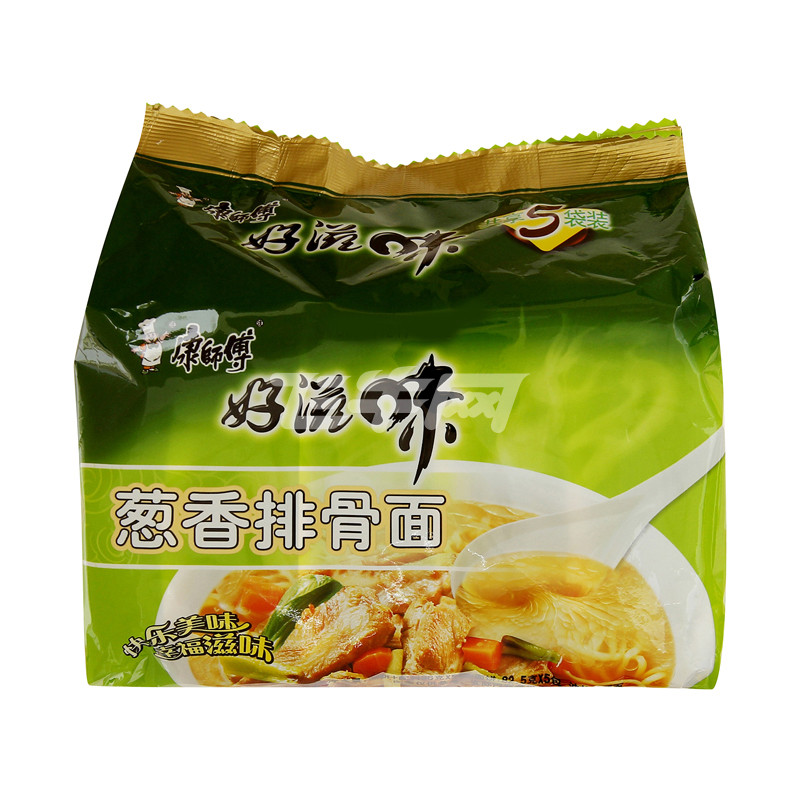 康师傅好滋味葱香排骨5包入93g*5包
