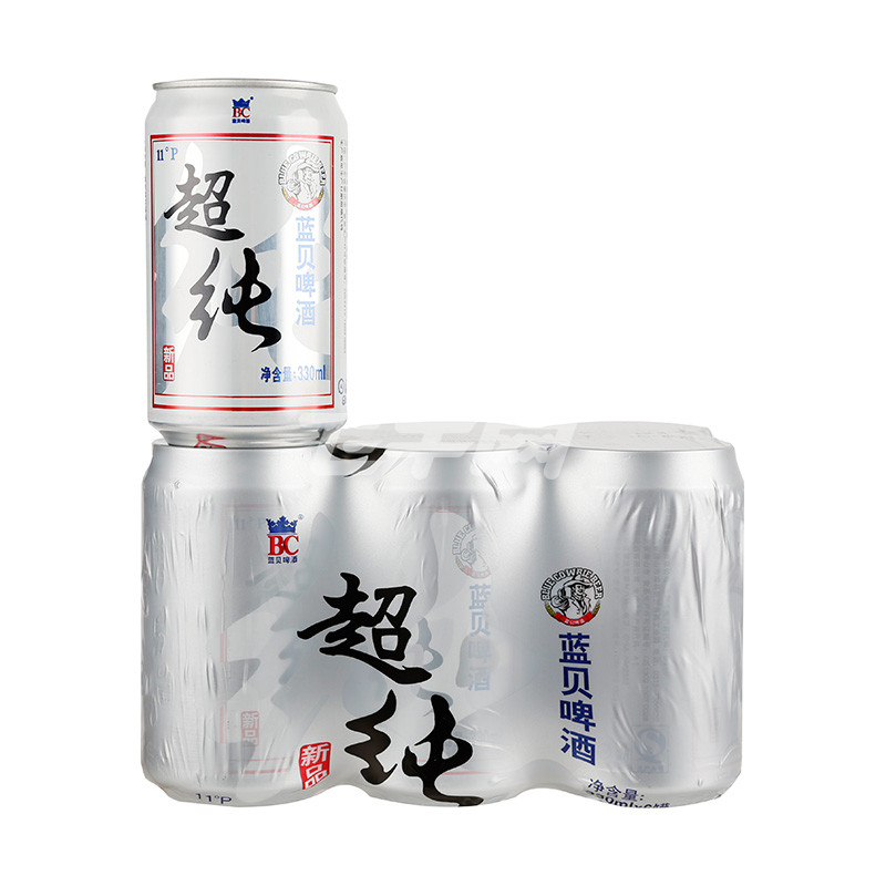 蓝贝 超纯啤酒 330ml*6罐/组