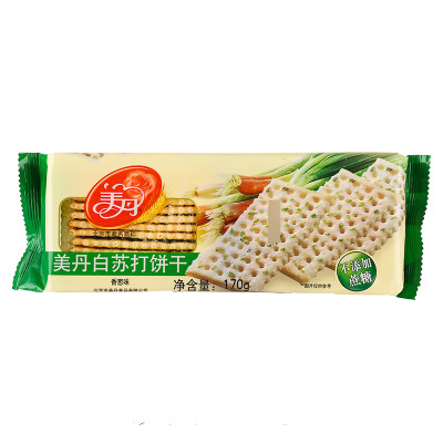 美丹鲜葱白苏打饼干170g/袋