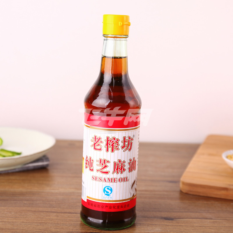 老榨坊纯芝麻油450ml/瓶