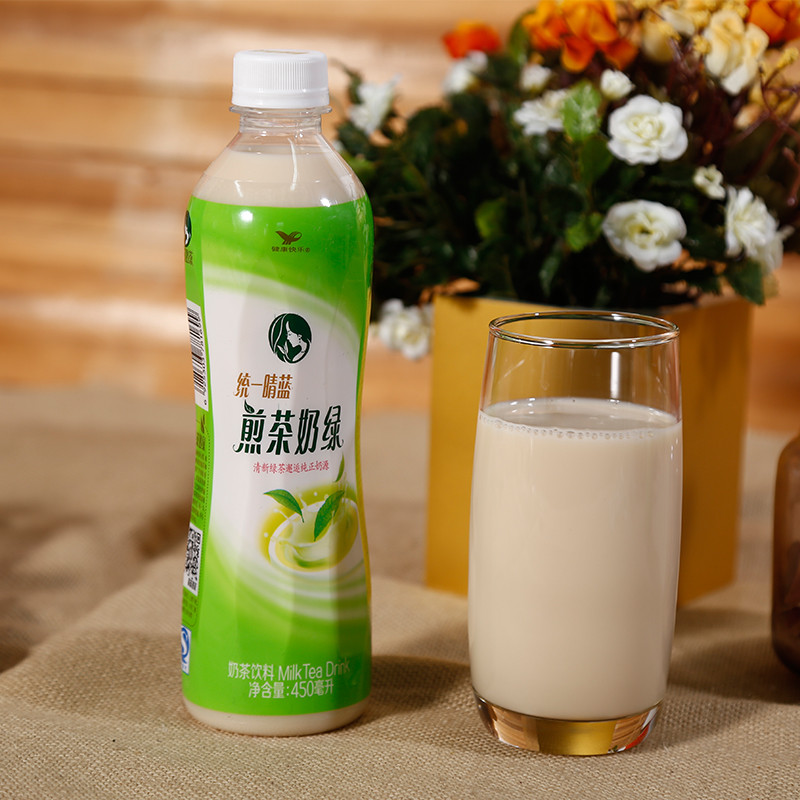 统一煎茶奶绿450ml*3瓶/组