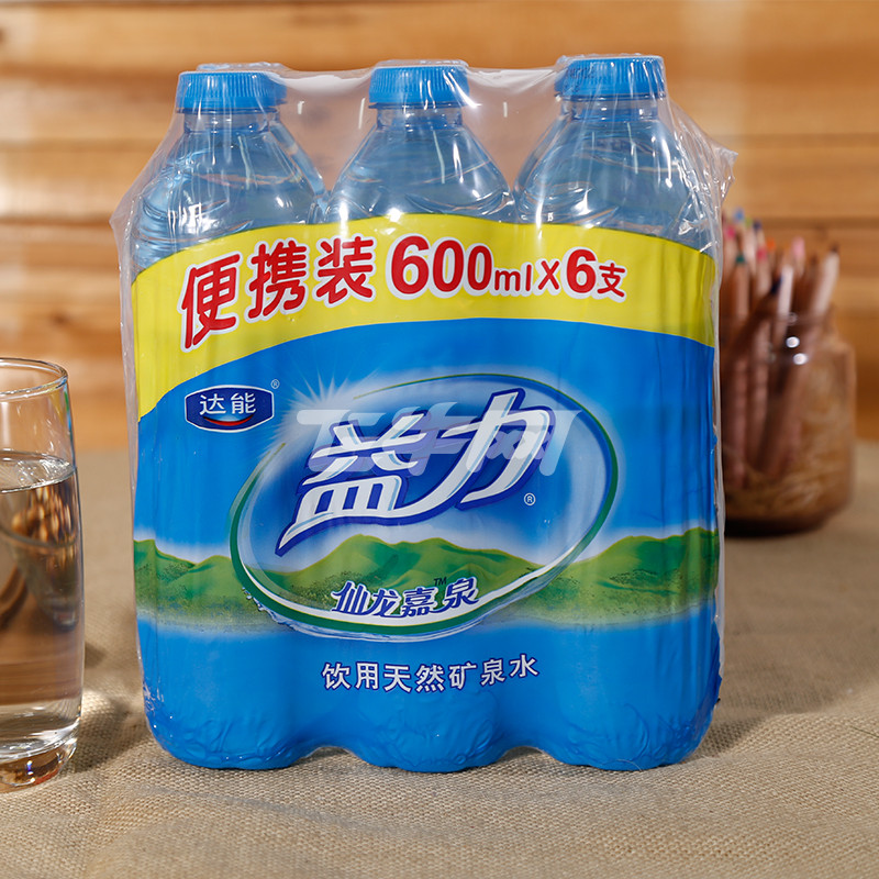 益力饮用天然矿泉水 600ml*6瓶/组