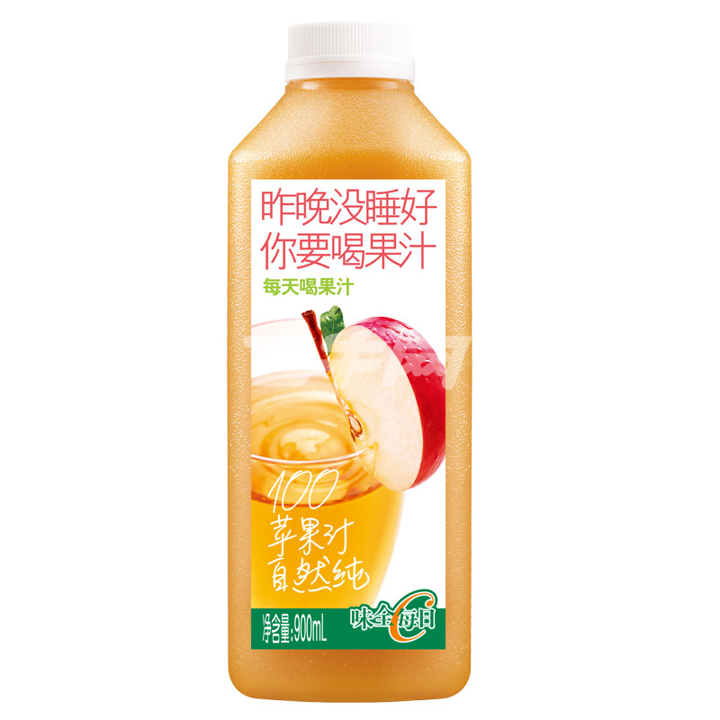 味全 每日C100%苹果汁 900ml\/瓶