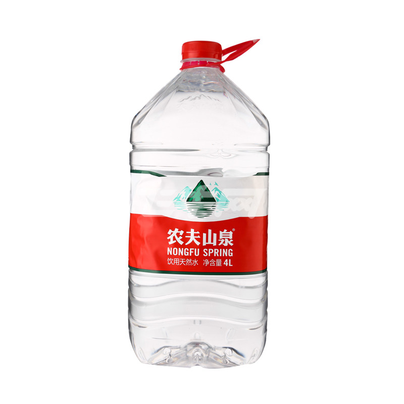 农夫山泉饮用天然水4L透明装