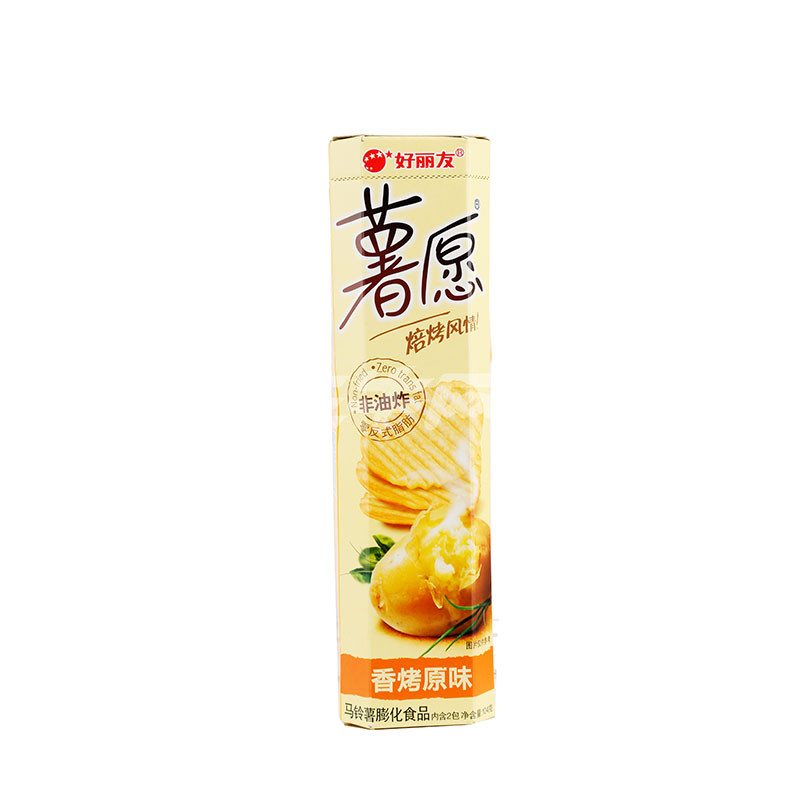 好丽友 薯愿马铃薯膨化食品(香烤原味) 104g/罐