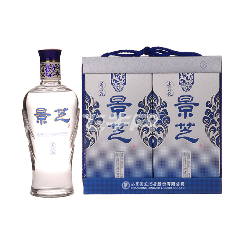 38度景芝青花礼盒500ml*2瓶/盒价格