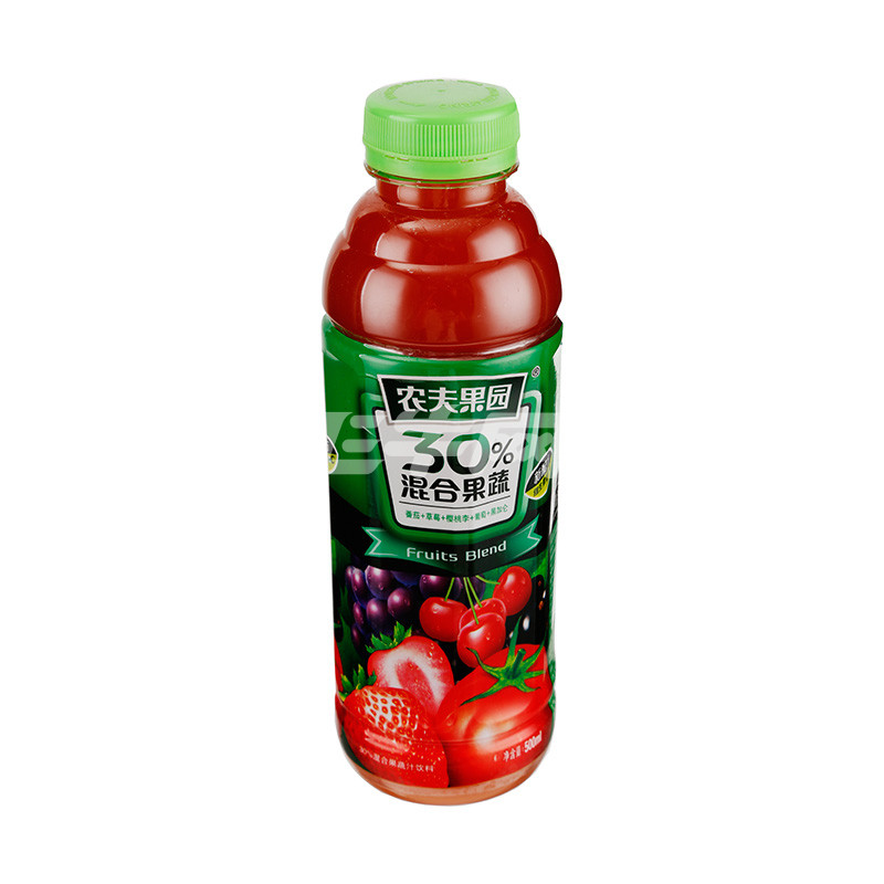 农夫果园混合果蔬(番茄 草莓 樱桃李 黑加仑 葡萄)500ml/瓶