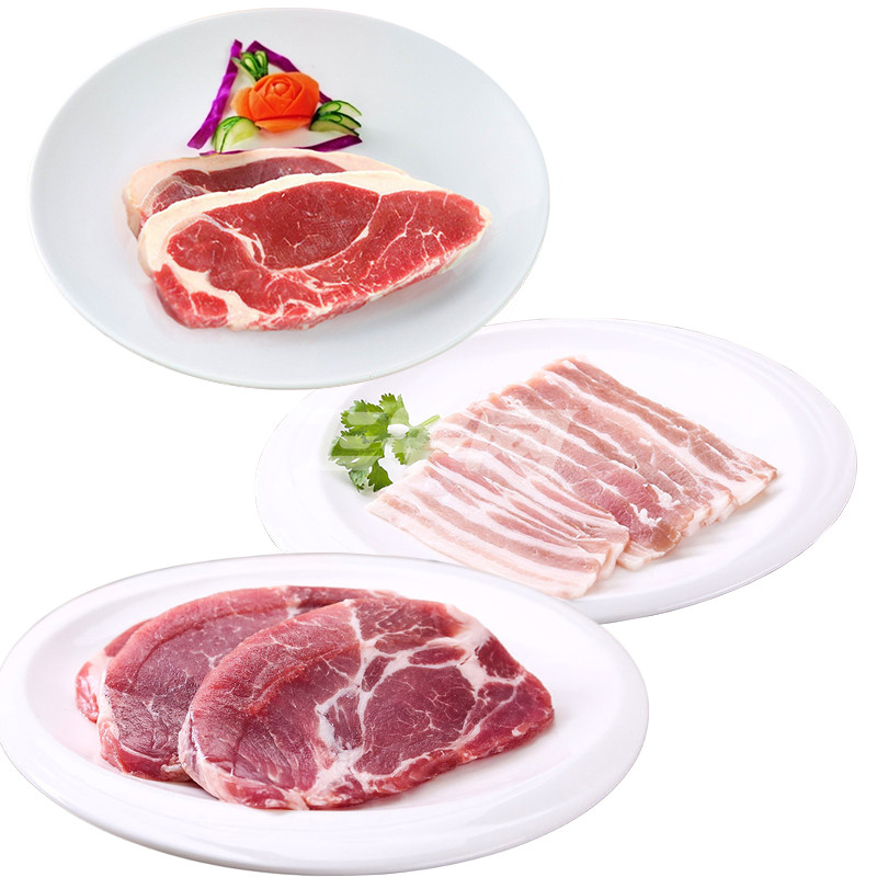 进口肉类组合 隽谊 澳洲西冷牛排*500g+西班牙