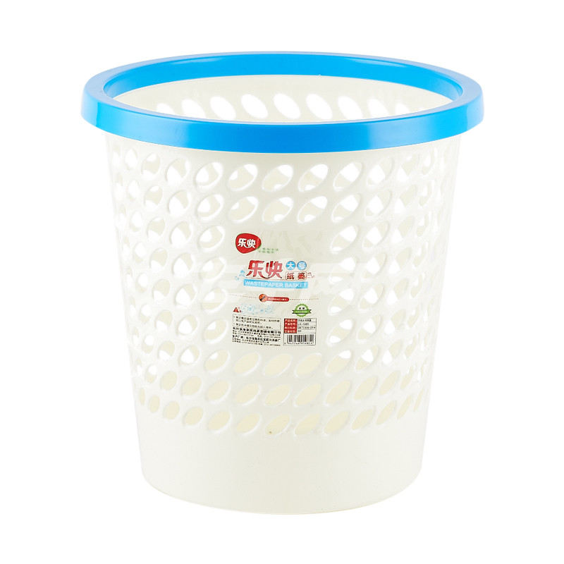 乐快大号纸篓lk-1985 (带圈网格纸篓) 28*28*18