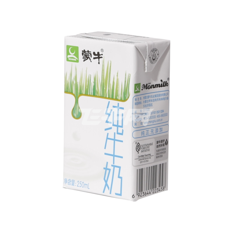 蒙牛纯牛奶250ml*16盒/箱