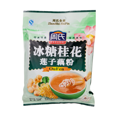 周氏冰糖桂花莲子藕粉600g/袋