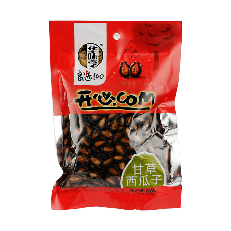 坚果炒货 瓜子 华味亨瓜子 华味亨 甘草西瓜子 200g/袋