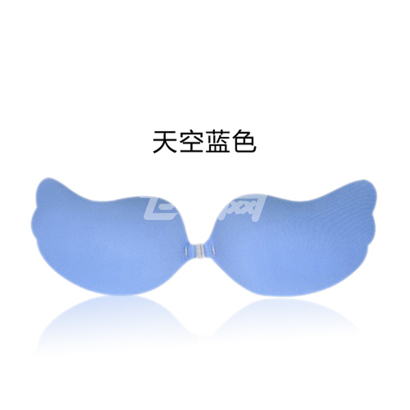 上川美-y22 二代蝶形隐形文胸 蓝色(透明盒 b