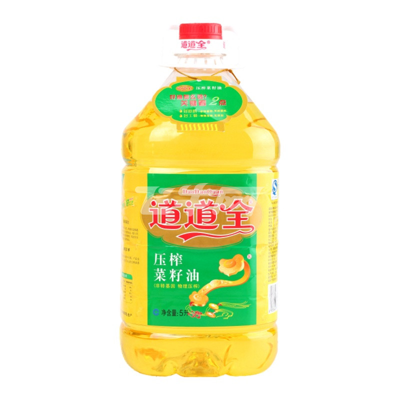 道道全压榨菜籽油5L\/瓶