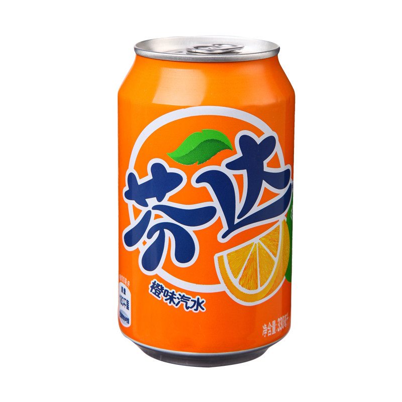 饮料 碳酸饮料 芬达(fanta)碳酸饮料 芬达橙味汽水 330ml/罐