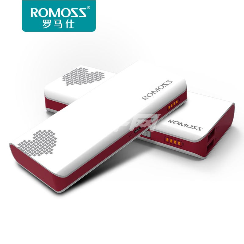 罗马仕(romoss) sense4 10400mah 智能移动电源/充电宝 红心版