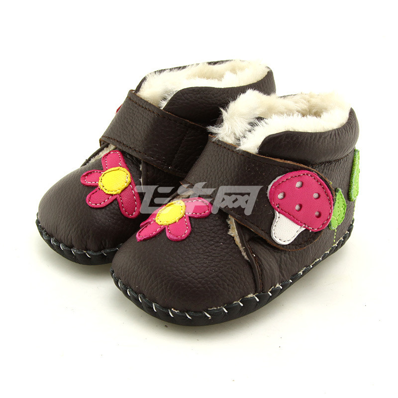 Freycoo\/芙瑞可 冬季婴儿鞋靴子0-1岁学步鞋冬