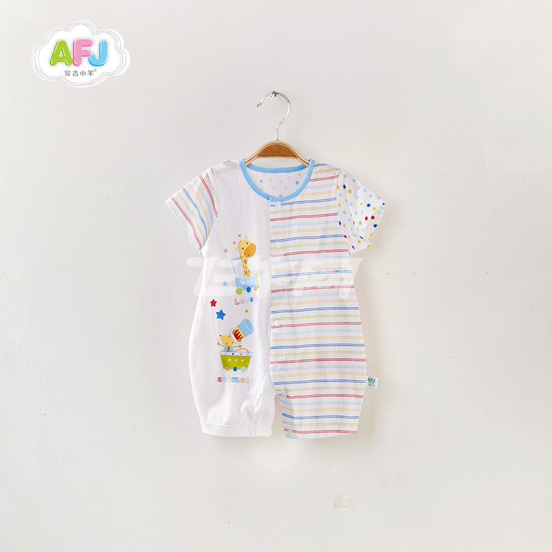 安吉小羊 婴儿连体衣婴幼儿春夏新款男女0-3岁