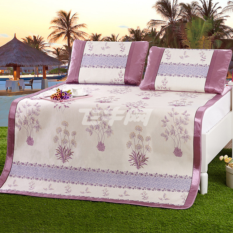 九洲鹿 冰丝席三件套可折叠夏季凉席单双人空