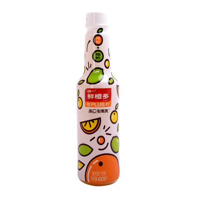 统一鲜橙多橙plus柠复合果汁饮料