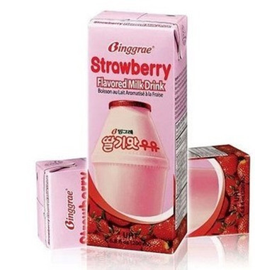 宾格瑞草莓牛奶200ml