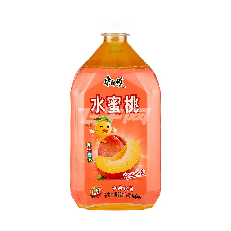康师傅水蜜桃水果饮品 900ml\/瓶 x 3