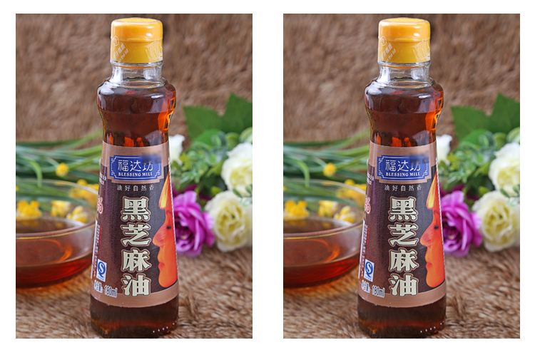 福达坊黑芝麻油180ml/瓶