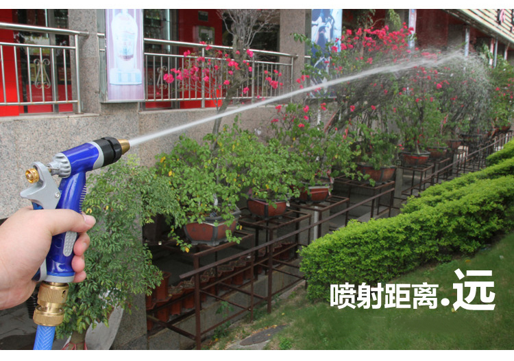 车旅伴 HQ-C1194 多功能海蓝洗车水管 家用浇花花园水管 4分水管（内径12mm）30米