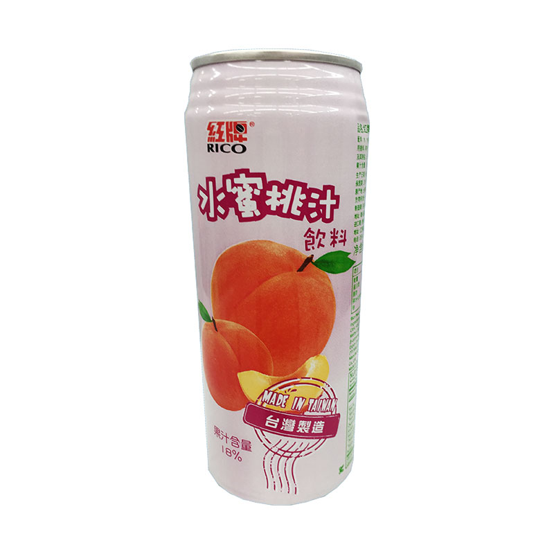 台湾地区 红牌 水蜜桃汁饮料 490ml/听