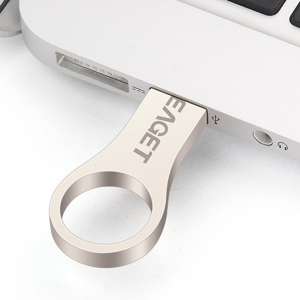 忆捷（EAGET） U66-32G USB3.0高速防水防尘防静电全金属指环U盘