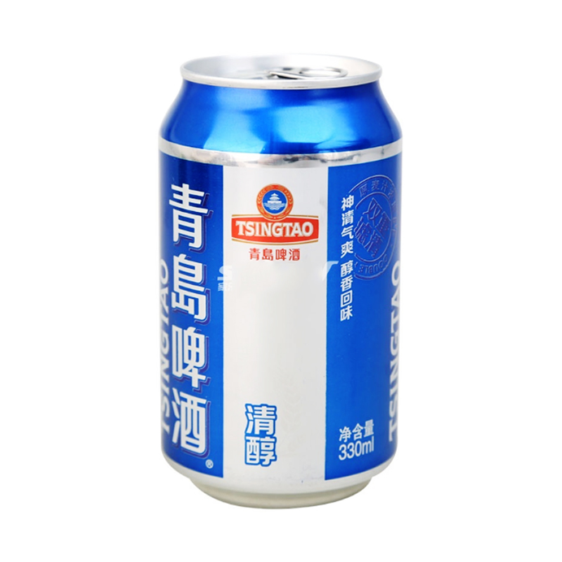 青岛啤酒清醇330ml*6听*4组\/箱