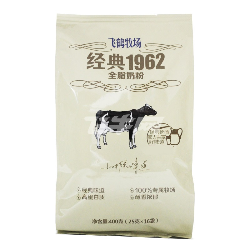 飞鹤牧场全脂奶粉 400g\/袋