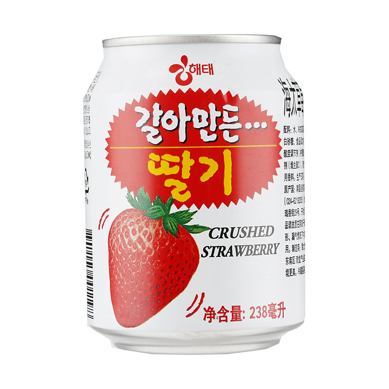 进口水/饮料 韩国进口 海太草莓果肉果汁 238ml/.