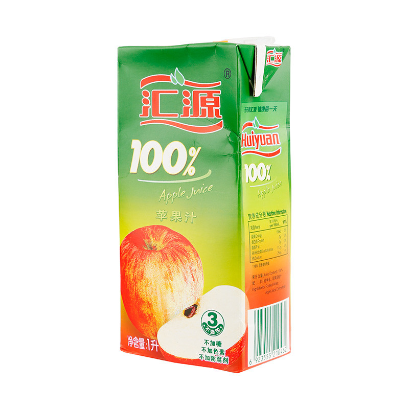 汇源100%苹果汁 1l/盒