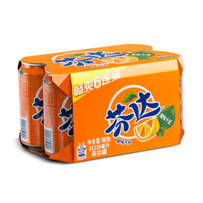 芬達橙味 330ml*6罐/組