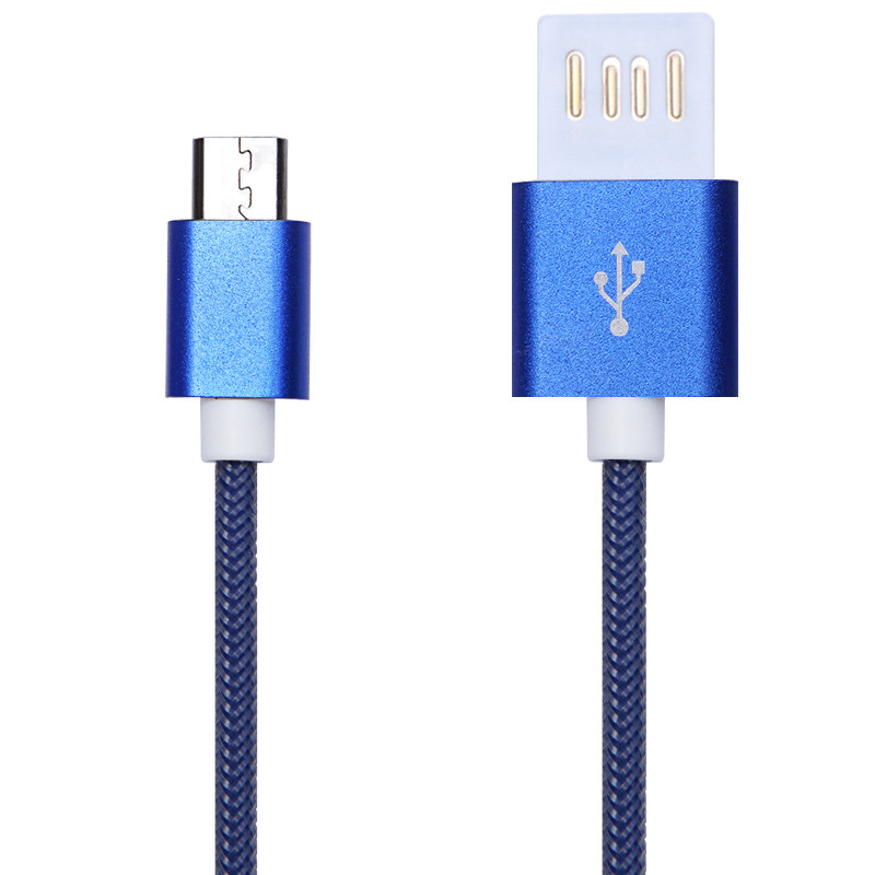 魔帝(mundus) cd90 1米 双面micro usb接口 透明编织圆型手机充电数据